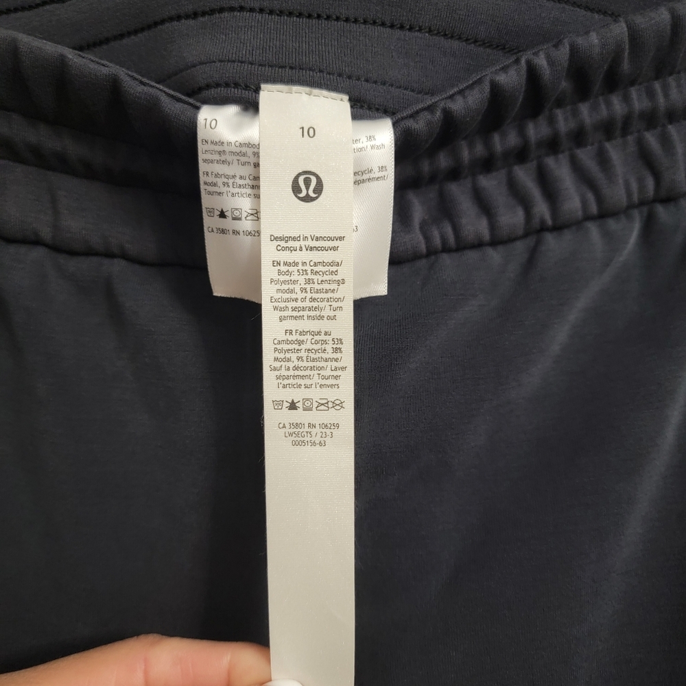 Lululemon Softstream Perfectly Oversized Cropped Crew & Straight Leg Pants, 10 - Picture 11 of 16